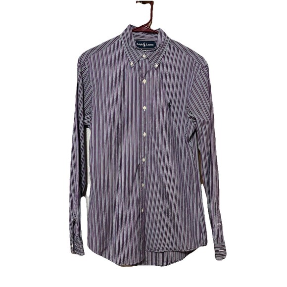 RALPH LAUREN Shirt Men's Small Button Up Long Sleeve Pony Button Down Polo - Picture 1 of 9